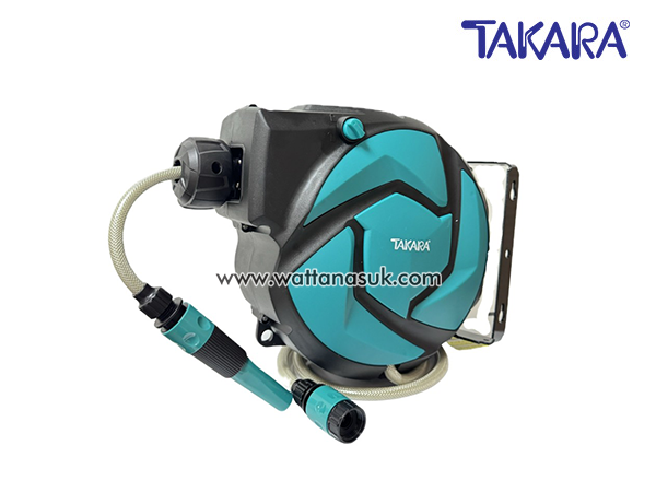 DGT1152-S ชุดโรลพร้อมสาย AUTO REEL 1/2"x10M TAKARA