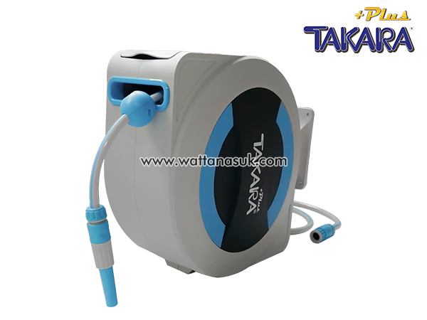 DGTP1008 โรลพร้อมสายอัตโนมัติ (BATTERY AUTO-REEL) 1/2x30m. TAKARA Plus